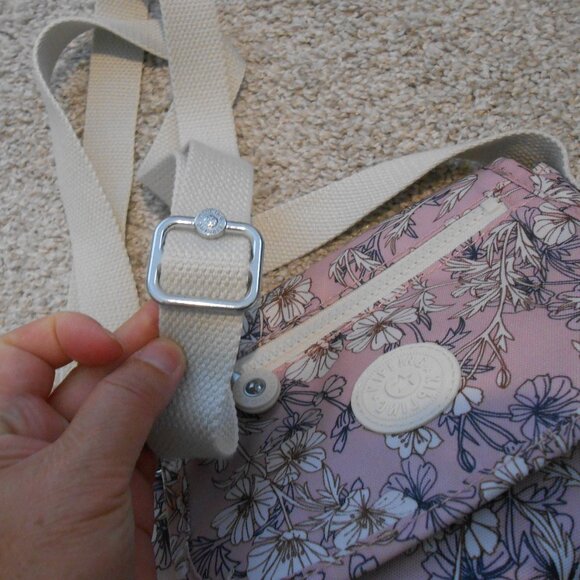 Kipling Sabian Mini bag Pristine Pink Poppy Crossbody Bag - Picture 14 of 16